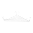 thumbnail image 1 of Tnarru Cubicle Hanging Basket for Office Plant Railing Shelf for Porch Fence Garden Triangle White, 1 of 8