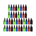 thumbnail image 2 of 40 Pack Beer Bottle Insulator Sleeve Keep Drink Cold,Zip-Up Bottle Jackets,Beer Bottle Cooler Sleeves,Neoprene Cover,40 x Can Cooler,Green&blue&, 2 of 9