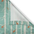 thumbnail image 6 of Ambesonne Nature Grommet Curtain, Dotted Tree and Birds, 50" x 54", Sea Green Orange, 6 of 6