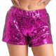 thumbnail image 3 of Pantalones calientes de lentejuelas brillantes para mujer, pantalones cortos brillantes con forro completo para baile en barra, pantalones cortos con lentejuelas, traje escenario baile Club Rave, 3 of 5