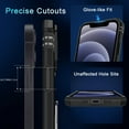 thumbnail image 5 of [Kejiang Film] Suitable for Apple Series Heavy-Duty Anti-Fall Bracket Mobile Phone Case with Push Window Protection Bag Tempered Film, 5 of 5