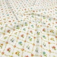 thumbnail image 3 of Tela de algodón de primera calidad de 145 x 50 cm, tela bordada con flores cortadas de los años 40 para vestidos y faldas, ropa de bebé hecha a mano y decoración, 3 of 5