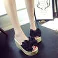 thumbnail image 6 of Ichuanyi Slippers for Women Women's Summer Bowknot Slippers High Heel Shoes Slippers, 6 of 9