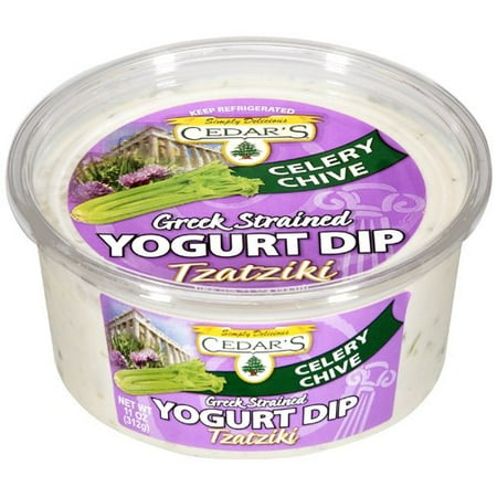 Simply Delicious Cedar’s Celery Chive Green Strained Yogurt Dip Tzatziki, 11 oz
