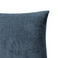 thumbnail image 3 of Thanksgiving Wreath 2024 Home Decor Navy Solid Chenille Decorative Pillow Set, Wivi, 18" x 18", 2 Pieces, 3 of 5