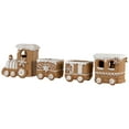 thumbnail image 4 of Northlight Frosted Snowflake Gingerbread Train Christmas Decoration - 5.5" - 4-Piece, 4 of 5