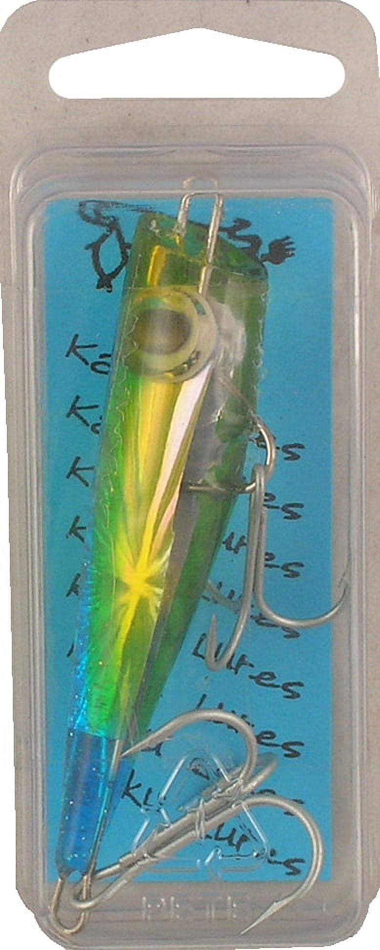 Kaku Small Popper Lure in Purple and Black for Saltwater Fishing