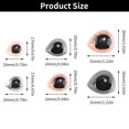 thumbnail image 5 of 10pcs 2 colors Accessories Puppet Making Animal Toys Funny Eyelash Eyes DIY Craft Eyes Doll Safety Eyes Dinosaur Eye PINK 17X20MM, 5 of 8