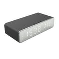 thumbnail image 2 of Con Despertador Digital Para El Reloj Electrónico De Dormitorio Con Carga Inalámbrica Para El Teléfono Con Auriculares Termómetro De Temperatura Pantalla 3 Alarmas 12/24H, 2 of 7
