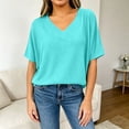 thumbnail image 3 of Womens V Neck Sweater Vest Oversized Ribbed Knit Sleeveless Casual Loose Fit Pullover Tank Top Mint Green S, 3 of 4