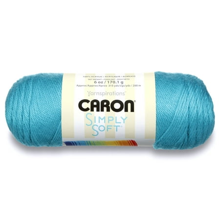 Caron Simply Soft Acrylic Brites Blue Mint Yarn, 1 Each