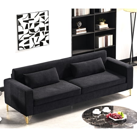 85.8 - inch Velvet Couch / Complements Various Living Room Styles