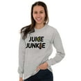 thumbnail image 4 of Juicing Superfood Healthy Lifestyle Plus Size Long Sleeve Graphic Tee Shirt Brisco Brands 2X, 4 of 5