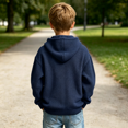 thumbnail image 3 of Abcomgle Boys Hoodies Size 10 12 Long Sleeve Quarter Zip Kids Hoodie Sweatshirt Waffle Knit Hooded Cute Pullover Tops, 3 of 8