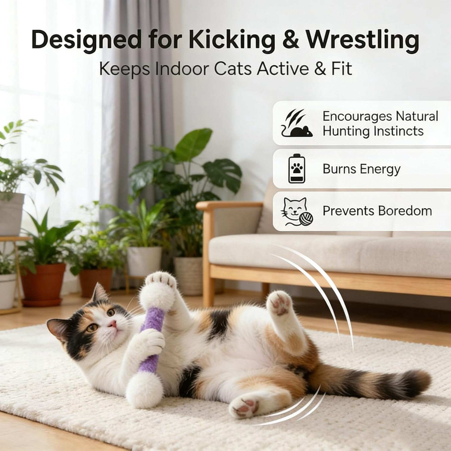 2026 new cotton swabs cat toys with catnip，cotton swabs cat toys with catnip, 6 pk giant kitten chew sticks，giant interactive felt kitty kicker toy sticks  Indoor Cats,Interactive Bite & Play Toy