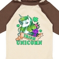 thumbnail image 4 of Inktastic St Patricks Day Irish Unicorn Illustration with Shamrocks Boys or Girls Long Sleeve Baby Bodysuit, 4 of 5