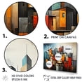thumbnail image 3 of Designart "Urban Landscape In Cubist Horizon III" Cubism Floater Framed Wall Decor, 3 of 5