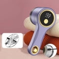 thumbnail image 1 of Quitapelusas eléctrico recargable con pantalla digital, 3 velocidades, 6 cuchillas, ideal para ropa, muebles, sofás, suéteres y mantas., 1 of 9