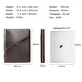 thumbnail image 5 of High-end Laptop Bag for Ipad Pro12.9 Leather Protective Case Multi-functional A4 Paper Zipper Men's Holster Wallet Cassette Bag (Coffee,12.9In inch), 5 of 7
