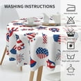 thumbnail image 6 of 4th of July Tablecloth 60 Inch Round, Patriotic Memorial Day Tablecloths Stain Resistance Polyester Independence Day American Flag Table Cloth for Party Picnic Dinner Holiday Decor, 6 of 6