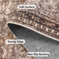 thumbnail image 2 of Lahome Washable Living Room Area Rugs 5x7, Vintage Soft Rugs for Bedroom, Low Pile Non Shedding Floor Carpets for Dining Room Apartment Desk, Distressed Red, 2 of 7