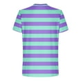 thumbnail image 5 of CFLVAEK Striped T Shirt Men Big and Tall Short Sleeve Summer Tshirts Comfy Crew Neck Tshirt for Workout Gym Fitness Blue XXXL, 5 of 6