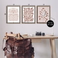 thumbnail image 3 of Stupell Industries Minimalist Flower Outlines Floral Painting Brown Floater Framed Canvas Art Print Wall Art, 17 x 25, Set of 3, 3 of 9