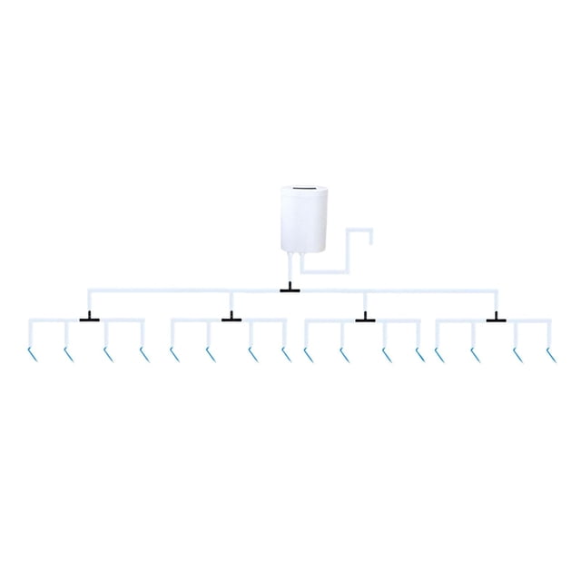 Kit de riego automático por goteo, sistema de riego para patios, sistema de riego para interiores Estilo E