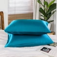 thumbnail image 4 of Unique Bargains Satin Pillowcases with Envelope Closure 2pcs, 4 of 9