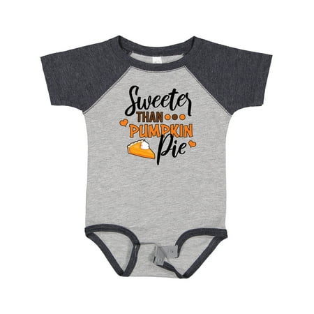 

Inktastic Thanksgiving Sweeter Than Pumpkin Pie Gift Baby Boy or Baby Girl Bodysuit