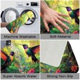 thumbnail image 5 of 1pc Hummingbirds in Tropical Absorbent Non-Slip Bathroom Thickened Flannel Rug Decor,Soft,Quick Drying,Suitable For Indoor/outdoor Use,Bathrooms,Bedrooms,Kitchens,Terrace,Laundry Rooms,16"x24", 5 of 9