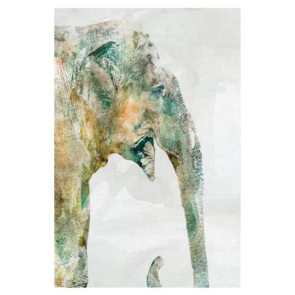 Masterpiece Art Gallery African Colors Elephants by Carol Robinson Canvas Art Print 24" x 36"