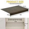 thumbnail image 2 of 4 Pack Wire Rack Covers, 24x16" Faux Wood Shelf, Waterproof Wood-Grain Wire Shelving Toppers for Kitchen & Closet Pantry, Dark Wood, 2 of 8