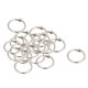 thumbnail image 1 of Metal Book Calendar Loose Leaf Binder Ring Silver Tone 20mm Inner Dia 20Pcs, 1 of 5
