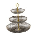 thumbnail image 3 of veasfak Fruit Plate Food Storage Organizer Cake Stand for Wedding Entertaining Snack 3 Tier, 3 of 9