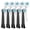 Mix Color, variant on 10PCS Toothbrush Replacement Heads Compatible with Oral B iO 2/3/4/5/6/7/8/9/10, Medium Bristles for Gentle Gum Care, Round Toothbrush Head, 360°Deep Cleaning Rotating Powerhead, White+Black