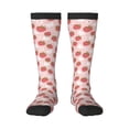 thumbnail image 2 of Picia Women Crew Soft Moisture-wicking Socks Floral Strawberr Pattern Design Cotton Socks, One Size fit All, 2 of 9