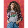 thumbnail image 2 of Cinco De Mayo Bold Lettering Shaped T-Shirt Women -Image by Shutterstock, Female Small, 2 of 4