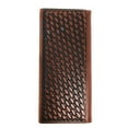 thumbnail image 3 of Western Men's Basketweave Genuine Leather Longhorn Long Cowhide Stud Bifold Wallet, 3 of 3
