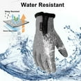 thumbnail image 6 of Unisex Touch Screen Gloves Waterproof Running Ski Sports Anti-slip Winter Warm Gloves for Men Women(Gray,L), 6 of 6