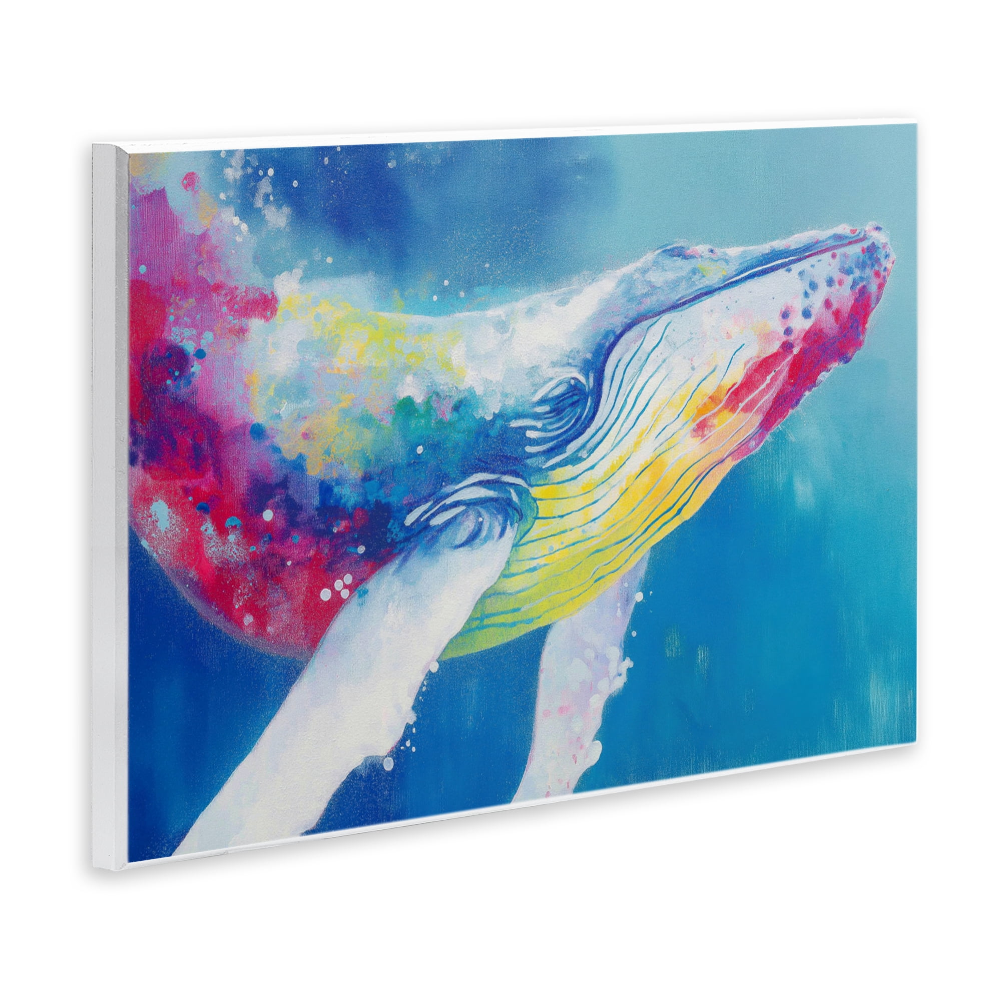 Stupell Industries Breaching Humpback Whale Wall Plaque Art, design by Chromatic Storm Studio
