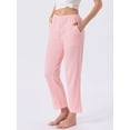 thumbnail image 2 of DARING DIVA Women's Cotton Knit Ribbed Elastic Waist Loungewear S Pink, 2 of 7