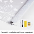 thumbnail image 4 of DKTIE 17.7" x 78.7" Daisy-pattern Decorative Privacy Window Film, Providing Shade and UV Protection, with Static Electricity Absorption Feature and Reusable, Suitable for any Scenario, 4 of 8