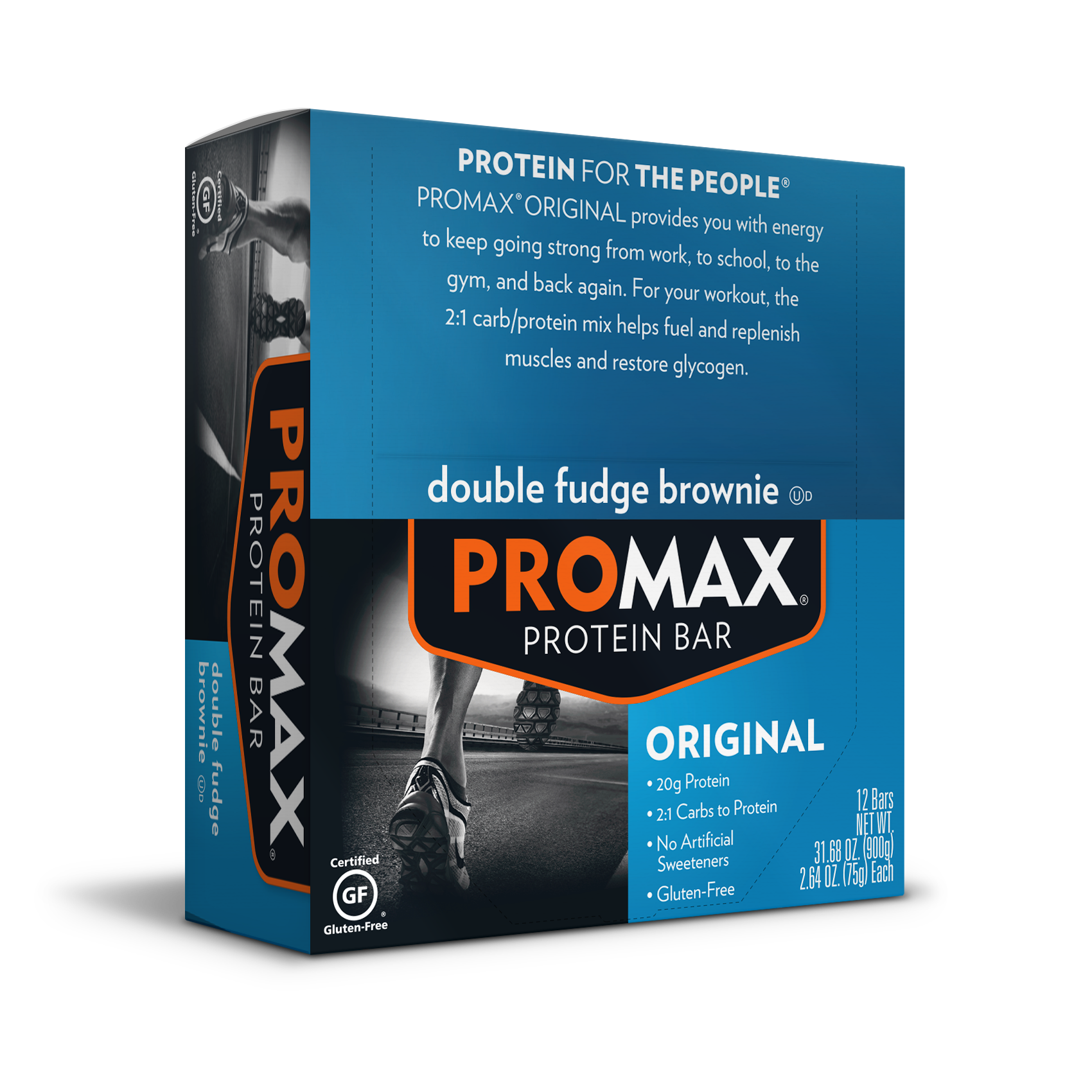 Promax Protein Bar, Double Fudge Brownie, 20g Protein, 12 Ct Walmart