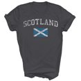 thumbnail image 4 of EliteGoogv Mens Soccer Jersey Scotland Print Short Sleeve T Shirt For Men Casual Summer Pullover Top For Men Breathable Soft Daily Wear Tee Black XL, 4 of 4