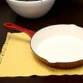thumbnail image 3 of Crock-Pot Artisan 12" Round Enameled Cast Iron Skillet, Scarlet Red, 3 of 4
