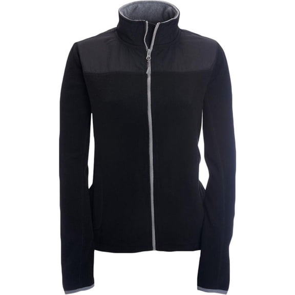 Aeropostale Womens FZ Fleece Jacket, Black, Juniors, X-Small