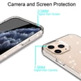 thumbnail image 2 of iPhone 12 Pro Max Clear Case, Dteck Bling Glitter Transparent Clear Case Sparkle Flexible Soft TPU Protective Cover for Apple iPhone 12 Pro Max 6.7 inch, Clear, 2 of 6