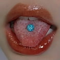 thumbnail image 6 of GKNET Cool Girl Removable Ball Tongue Staples Stud Sexy Body Piercing Fashion Jewelry-Pink-1.2cm, 6 of 9
