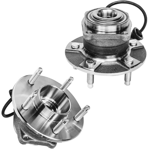 Detroit Axle - 2 Rear Wheel Bearing Hubs for Chevy Equinox Vue Torrent 2005 2006 Equinox Pontiac Torrent 2002-2007 Saturn Vue, Replacement Wheel Bearing and Hubs Assembly